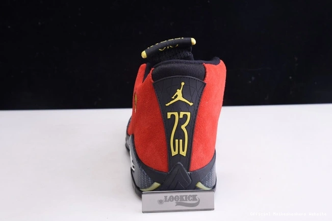 Official Maikesneakers Red 654459-670 Air Challenge Jordan 14 Retro 0710